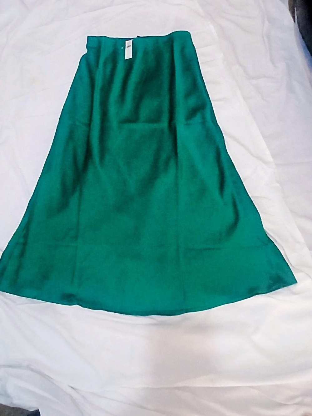 Banana Republic Teal A-Line Midi Skirt